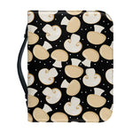 Champignon Mushroom Pattern Print Leather Bible Cover