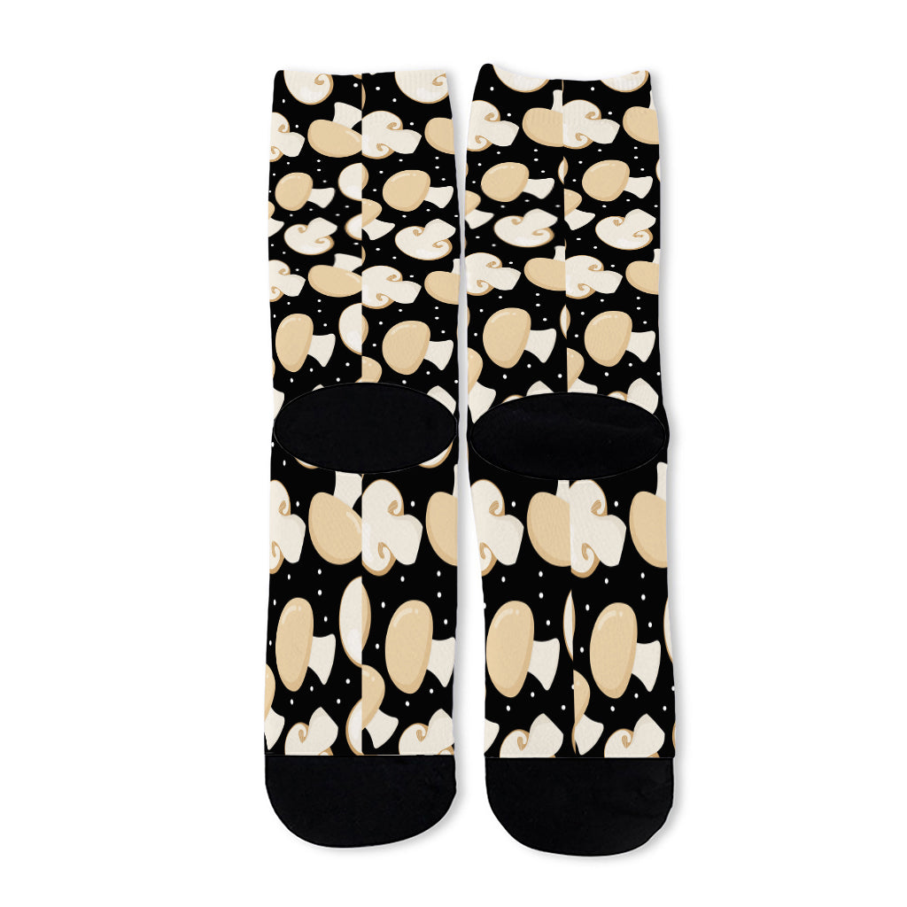 Champignon Mushroom Pattern Print Long Socks