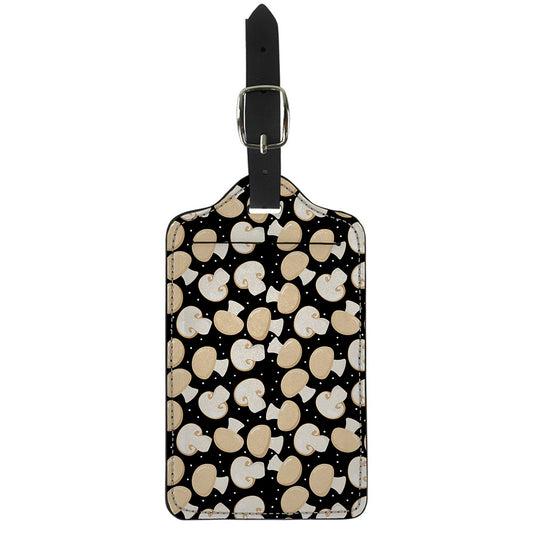 Champignon Mushroom Pattern Print Luggage Tag
