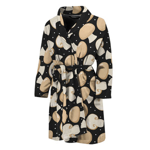 Champignon Mushroom Pattern Print Men's Bathrobe