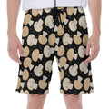 Champignon Mushroom Pattern Print Men's Beach Shorts