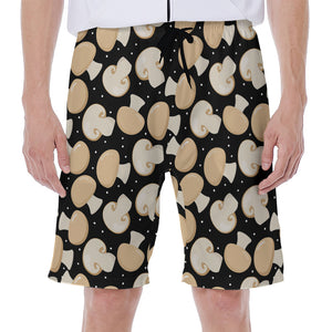 Champignon Mushroom Pattern Print Men's Beach Shorts