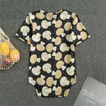 Champignon Mushroom Pattern Print Men's Bodysuit