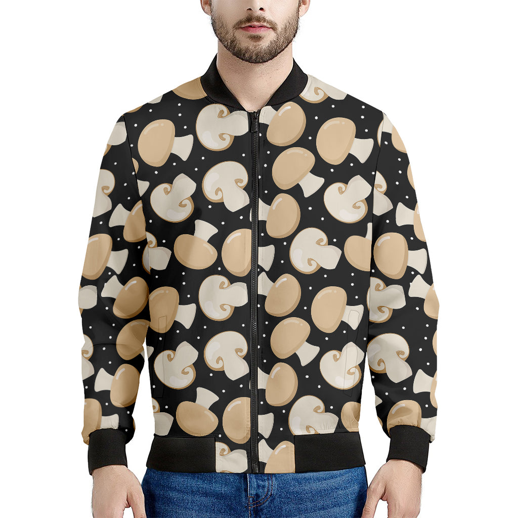 Champignon Mushroom Pattern Print Men's Bomber Jacket