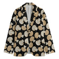 Champignon Mushroom Pattern Print Men's Cotton Blazer