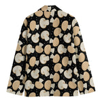 Champignon Mushroom Pattern Print Men's Cotton Blazer