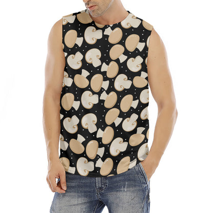 Champignon Mushroom Pattern Print Men's Fitness Tank Top