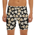 Champignon Mushroom Pattern Print Men's Long Boxer Briefs