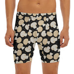 Champignon Mushroom Pattern Print Men's Long Boxer Briefs
