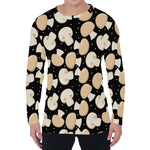 Champignon Mushroom Pattern Print Men's Long Sleeve T-Shirt