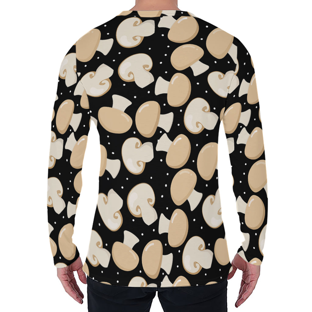 Champignon Mushroom Pattern Print Men's Long Sleeve T-Shirt