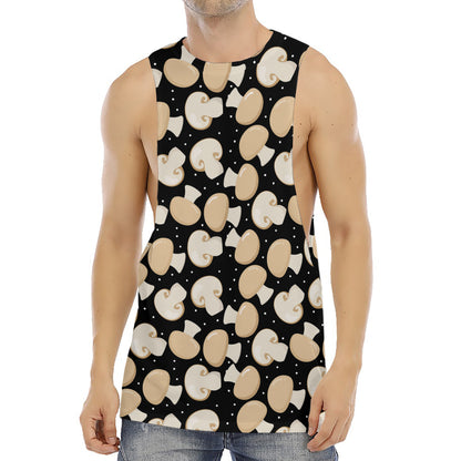 Champignon Mushroom Pattern Print Men's Muscle Tank Top