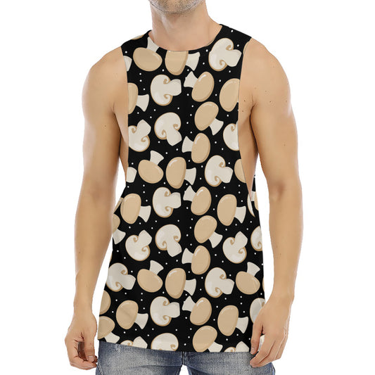 Champignon Mushroom Pattern Print Men's Muscle Tank Top