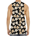 Champignon Mushroom Pattern Print Men's Muscle Tank Top