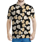 Champignon Mushroom Pattern Print Men's Polo Shirt