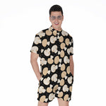 Champignon Mushroom Pattern Print Men's Rompers