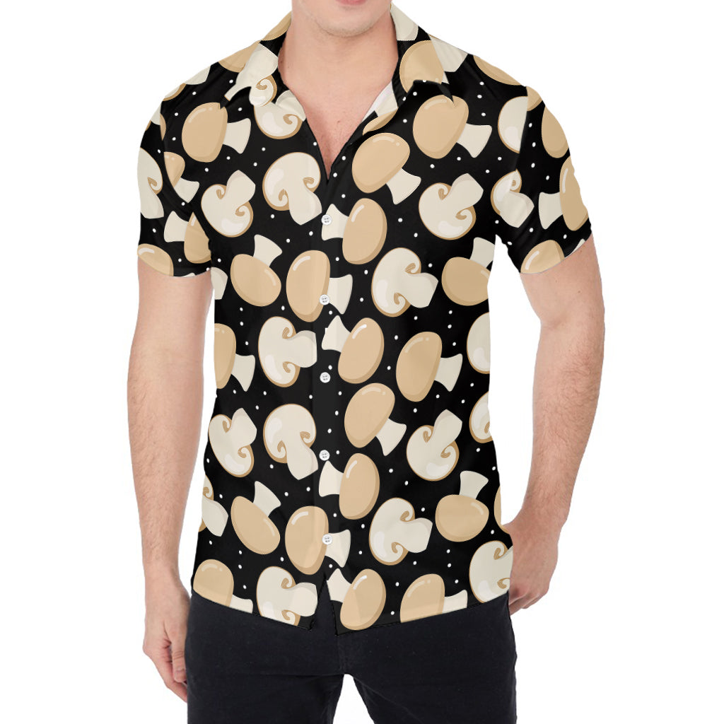 Champignon Mushroom Pattern Print Men's Shirt