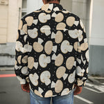 Champignon Mushroom Pattern Print Men's Shirt Jacket