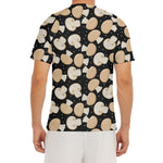Champignon Mushroom Pattern Print Men's Short Sleeve Rash Guard