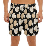 Champignon Mushroom Pattern Print Men's Split Running Shorts