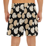 Champignon Mushroom Pattern Print Men's Split Running Shorts