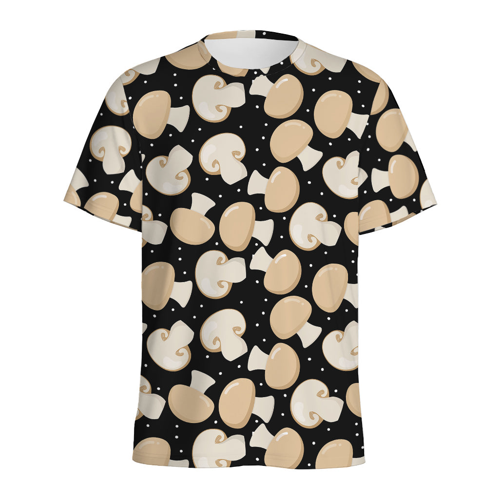 Champignon Mushroom Pattern Print Men's Sports T-Shirt