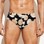 Champignon Mushroom Pattern Print Men's Swim Briefs