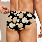 Champignon Mushroom Pattern Print Men's Swim Briefs