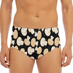 Champignon Mushroom Pattern Print Men's Triangle Swim Briefs
