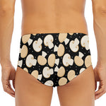 Champignon Mushroom Pattern Print Men's Triangle Swim Briefs