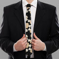 Champignon Mushroom Pattern Print Necktie