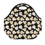 Champignon Mushroom Pattern Print Neoprene Lunch Bag