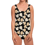 Champignon Mushroom Pattern Print One Piece Swimsuit