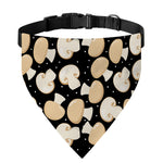 Champignon Mushroom Pattern Print Over The Collar Dog Bandana
