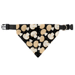 Champignon Mushroom Pattern Print Over The Collar Dog Bandana