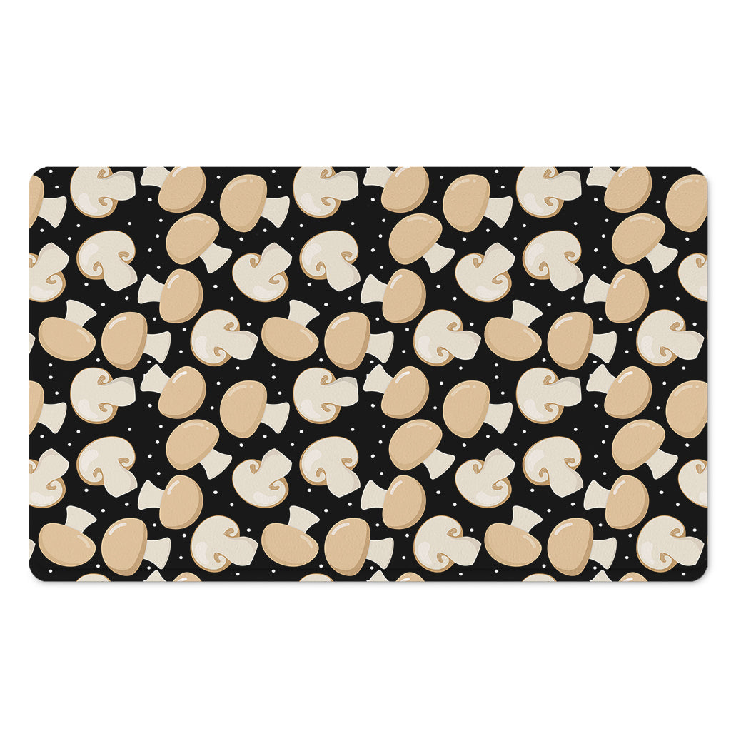Champignon Mushroom Pattern Print Polyester Doormat