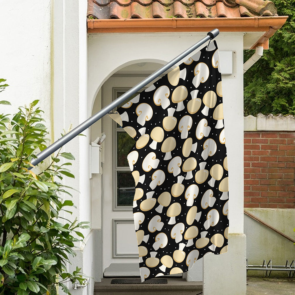 Champignon Mushroom Pattern Print Polyester Flag