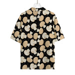 Champignon Mushroom Pattern Print Rayon Hawaiian Shirt