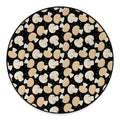 Champignon Mushroom Pattern Print Round Floor Mat