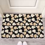 Champignon Mushroom Pattern Print Rubber Doormat