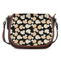 Champignon Mushroom Pattern Print Saddle Bag