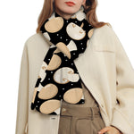 Champignon Mushroom Pattern Print Scarf