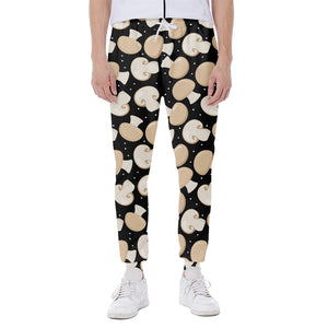 Champignon Mushroom Pattern Print Scuba Joggers