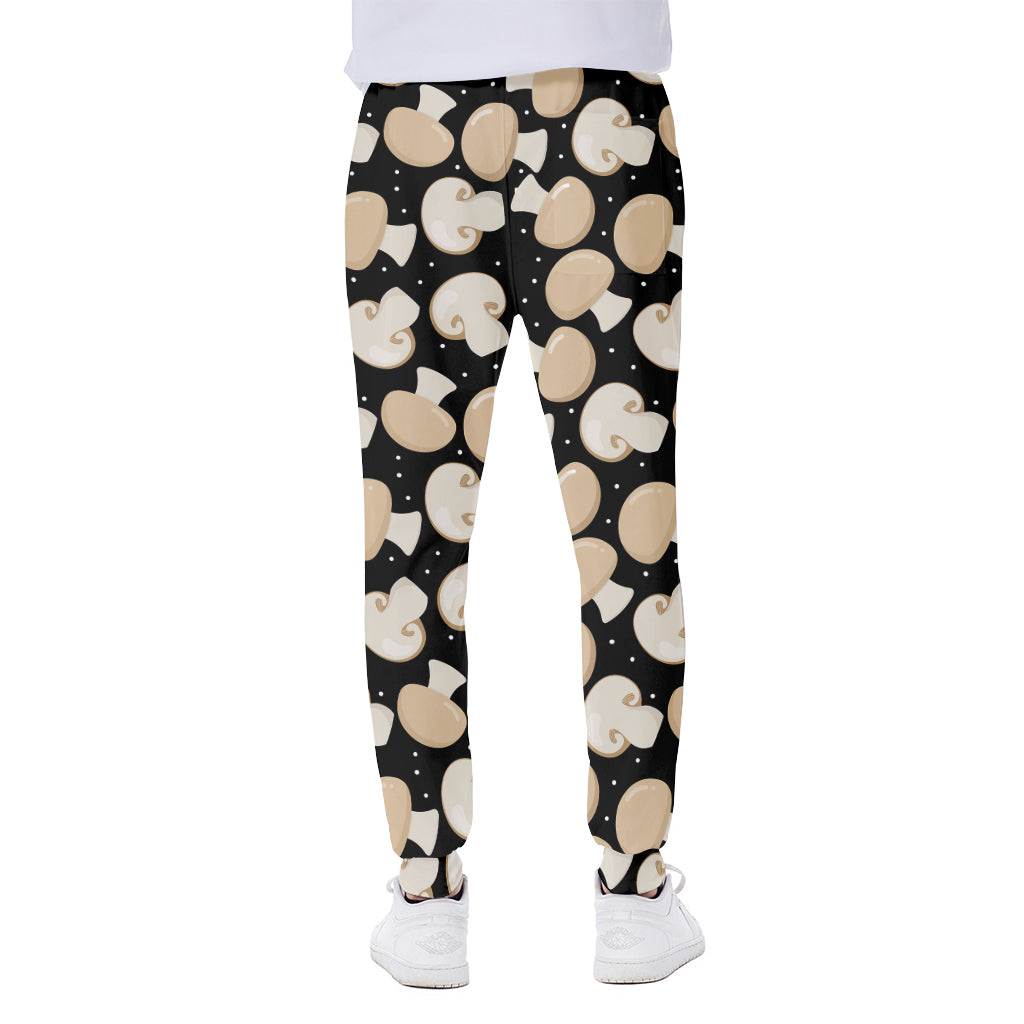 Champignon Mushroom Pattern Print Scuba Joggers