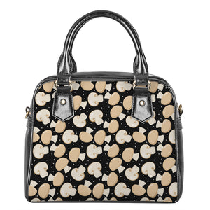 Champignon Mushroom Pattern Print Shoulder Handbag