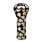 Champignon Mushroom Pattern Print Single Neoprene Wine Tote