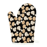 Champignon Mushroom Pattern Print Single Oven Mitt