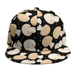Champignon Mushroom Pattern Print Snapback Cap