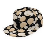 Champignon Mushroom Pattern Print Snapback Cap