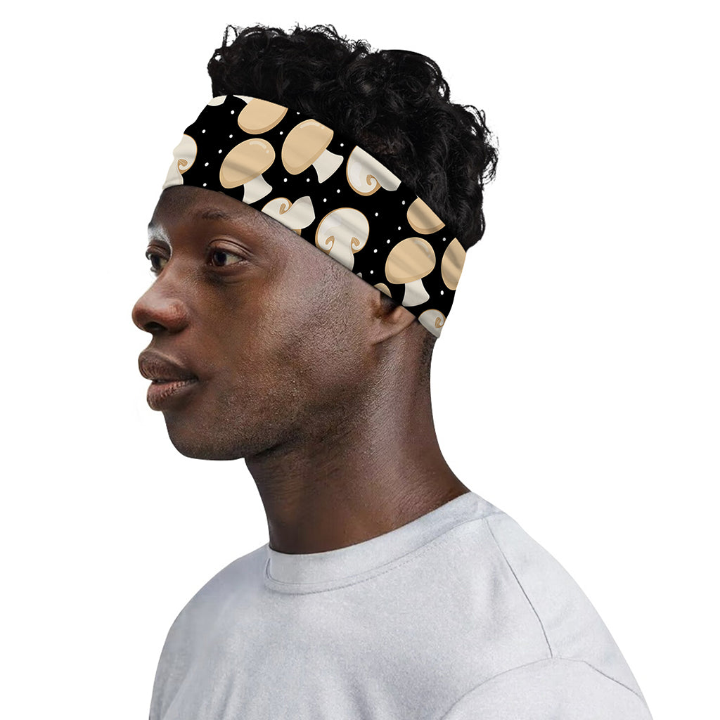Champignon Mushroom Pattern Print Sports Headband